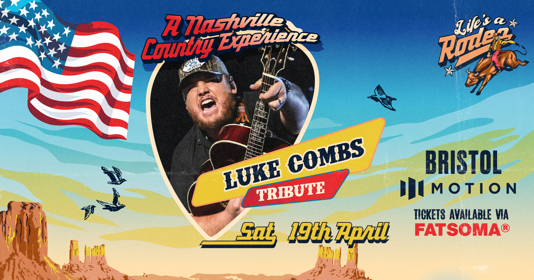 Lifes A Rodeo Luke Combs Experience Tribute Live Motion Bristol